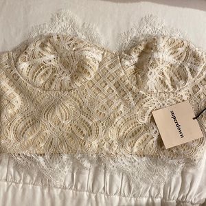 Kendall Lace Crop top by Superdown NEW